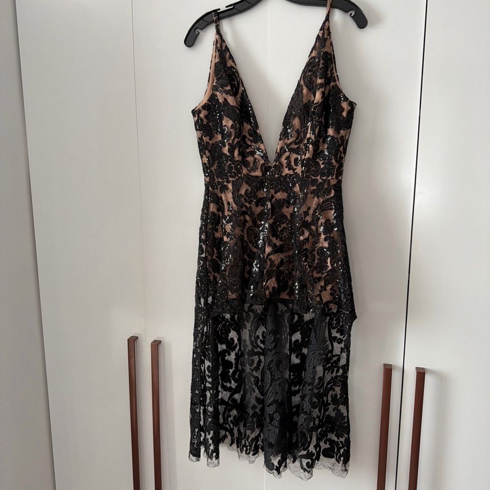 Elegant Black Lace Dress